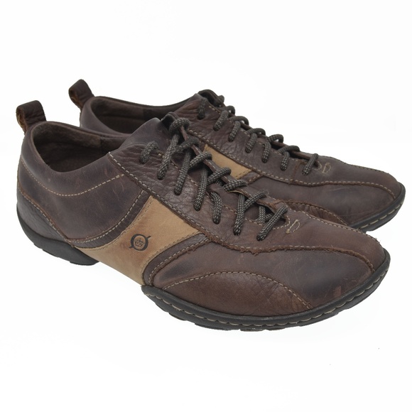 *BORN Sz 9 Brown Leather Lace Up Oxford Comfort main image 4
